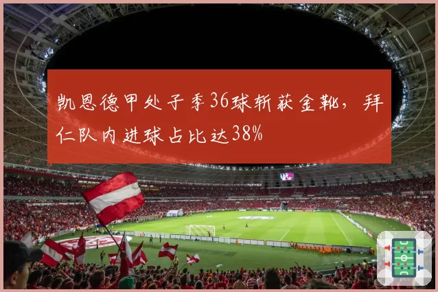 凯恩德甲处子季36球斩获金靴，拜仁队内进球占比达38%